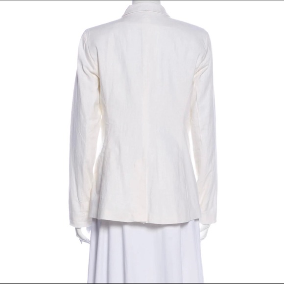 Rachel Zoe white linen lined blazer sz M NWT - Picture 3 of 5